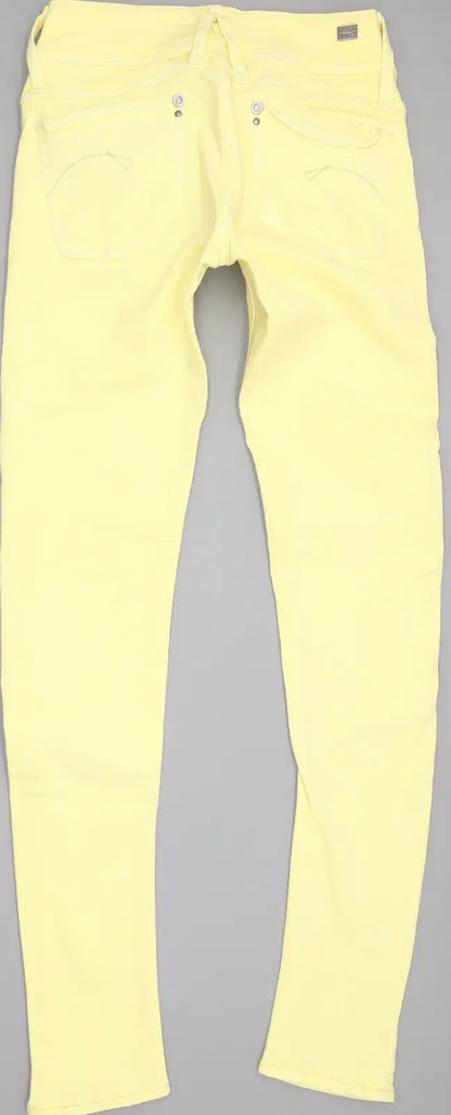 G-Star Lynn Women Yellow Skinny Slim Stretch Jeans W26 L30