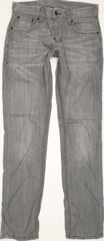 Levi's 511 Men Grey Straight Slim Jeans W30 L32