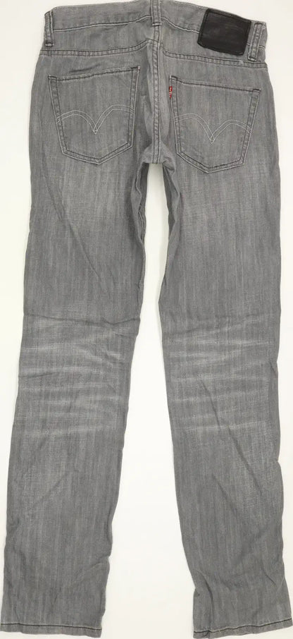 Levi's 511 Men Grey Straight Slim Jeans W30 L32