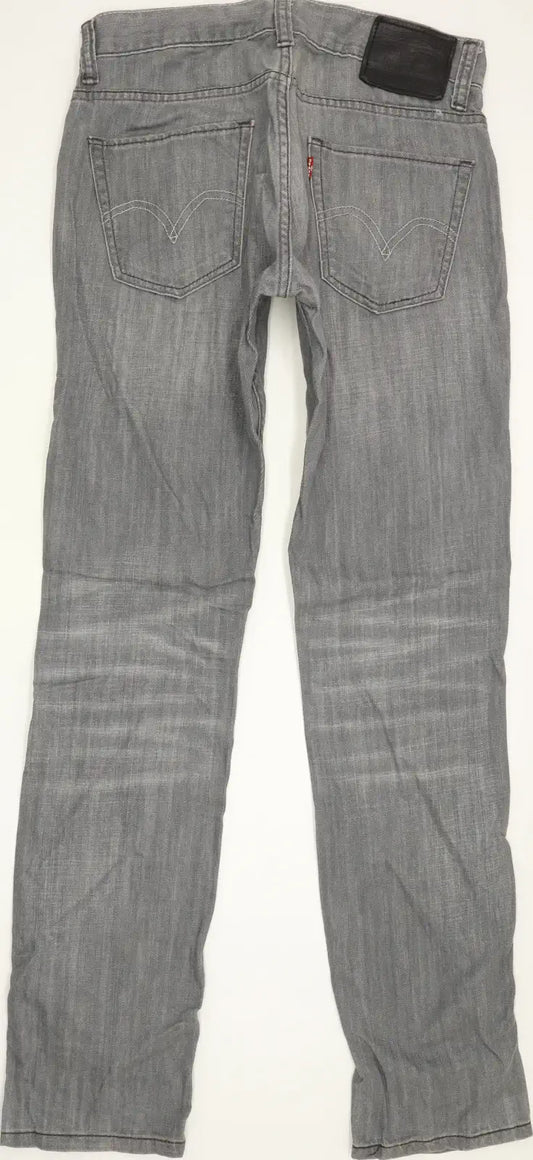 Levi's 511 Men Grey Straight Slim Jeans W30 L32