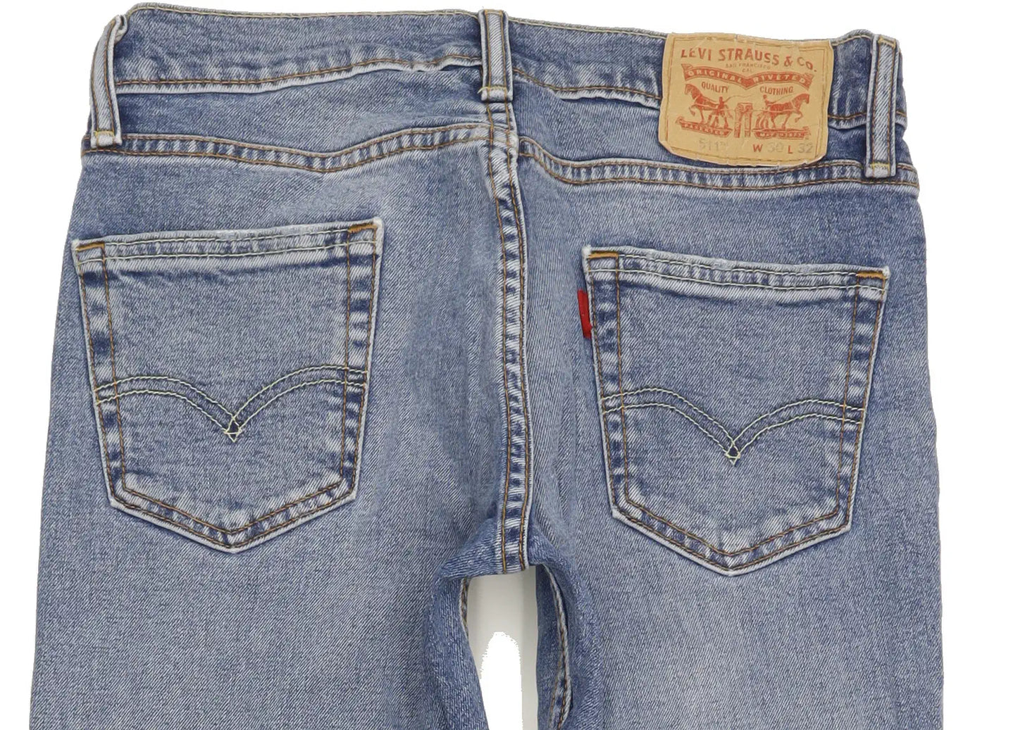 Levi's 511 Men Blue Straight Slim Stretch Jeans W30 L32