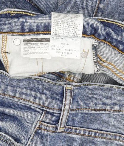 Levi's 511 Men Blue Straight Slim Stretch Jeans W30 L32