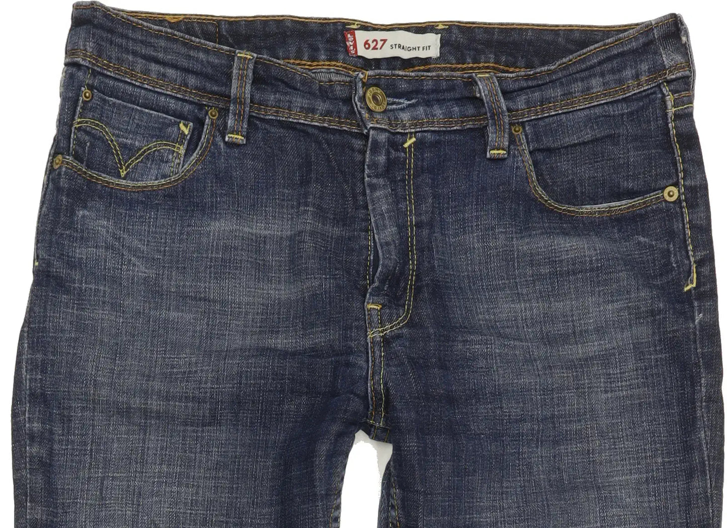 Levi's 627 Women Blue Straight Regular Stretch Jeans W30 L30