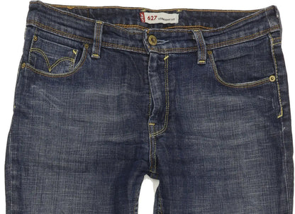 Levi's 627 Women Blue Straight Regular Stretch Jeans W30 L30