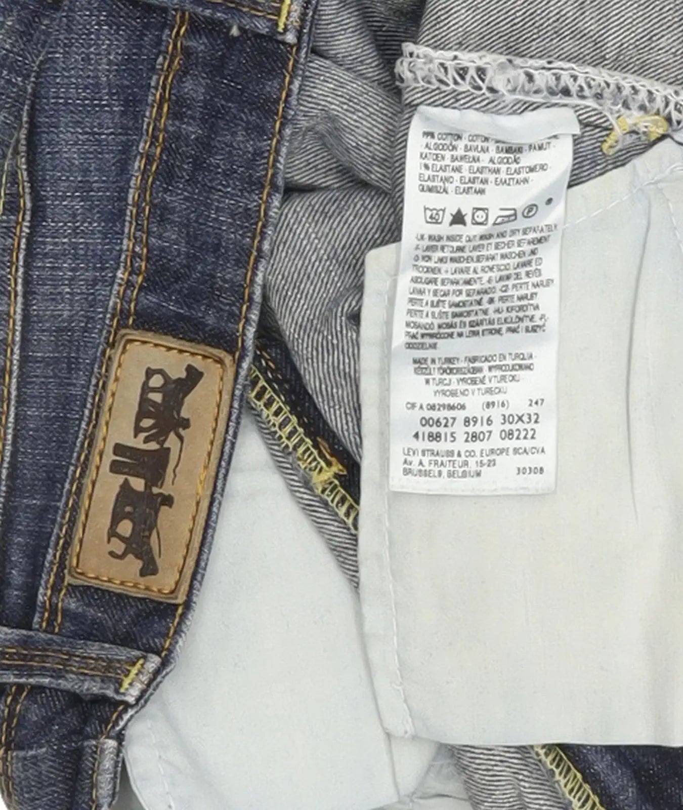 Levi's 627 Women Blue Straight Regular Stretch Jeans W30 L30