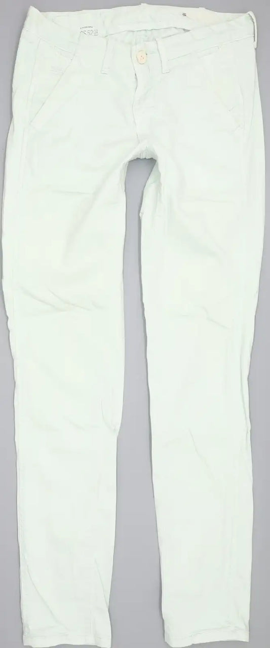 G-Star Mint Colour Women Tapered Slim Chino Stretch Jeans W26 L32