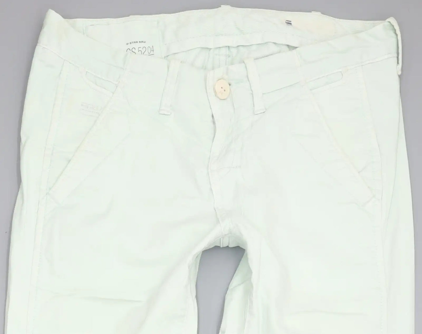 G-Star Mint Colour Women Tapered Slim Chino Stretch Jeans W26 L32