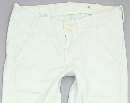 G-Star Mint Colour Women Tapered Slim Chino Stretch Jeans W26 L32