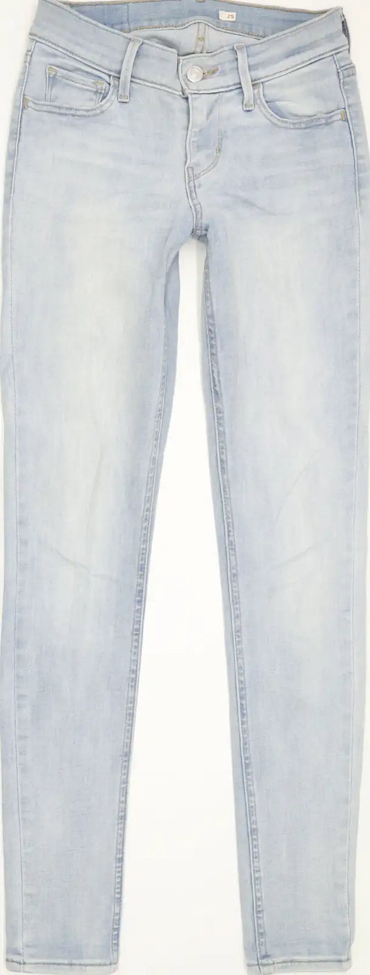 Levi's Women Blue Skinny Slim Stretch Jeans W25 L30
