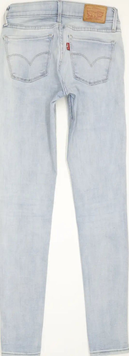 Levi's Women Blue Skinny Slim Stretch Jeans W25 L30