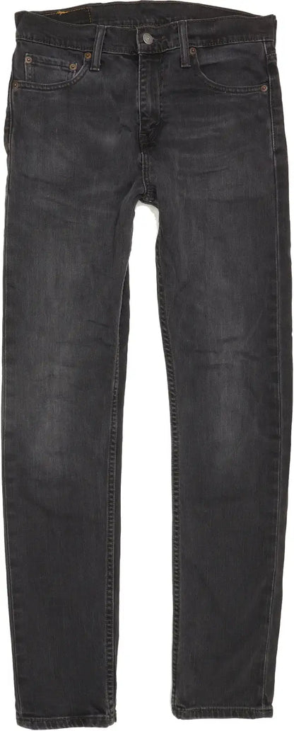 Levi's 510 Men Black Skinny Slim Stretch Jeans W29 L31