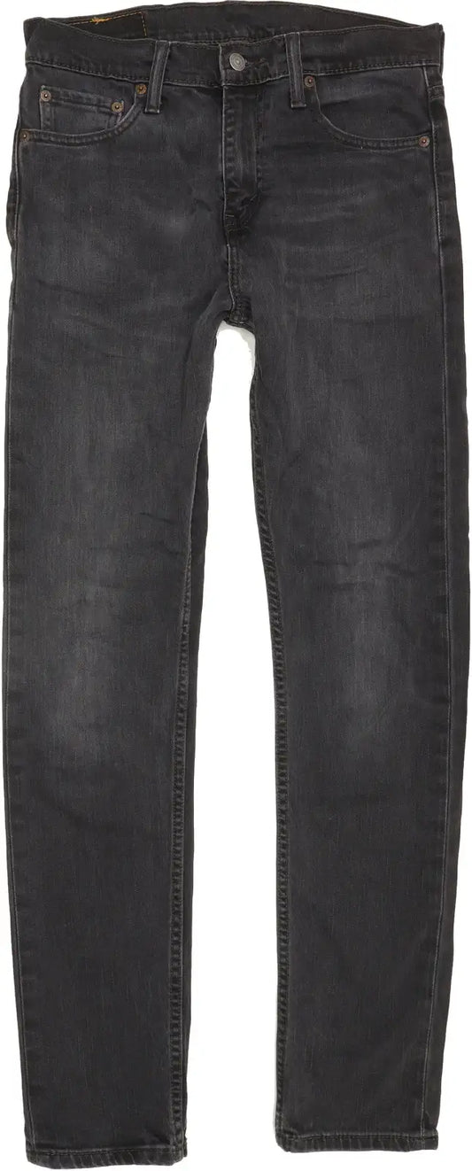 Levi's 510 Men Black Skinny Slim Stretch Jeans W29 L31