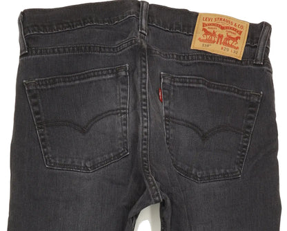 Levi's 510 Men Black Skinny Slim Stretch Jeans W29 L31