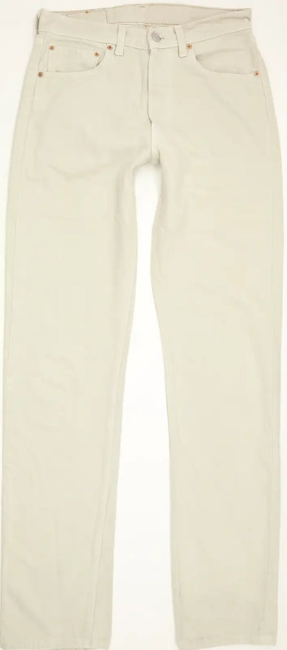 Levi's 501 MAde in USA Men Beige Straight Regular Jeans W31 L35