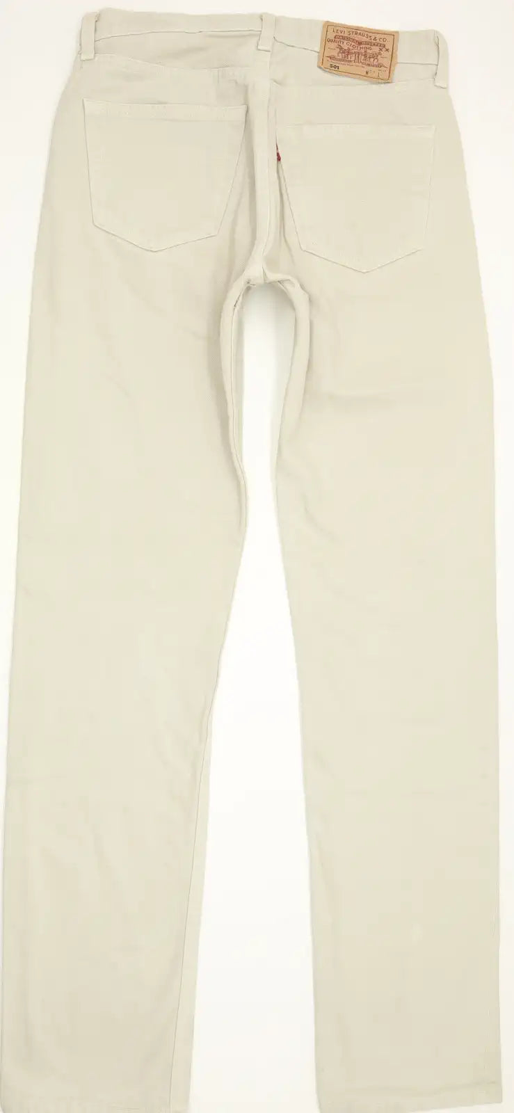 Levi's 501 MAde in USA Men Beige Straight Regular Jeans W31 L35