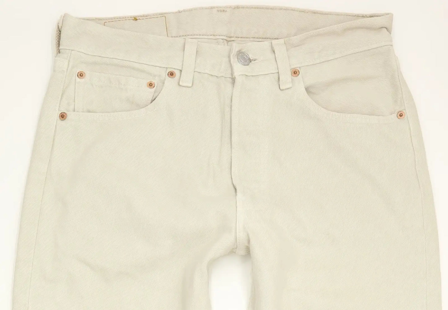 Levi's 501 MAde in USA Men Beige Straight Regular Jeans W31 L35
