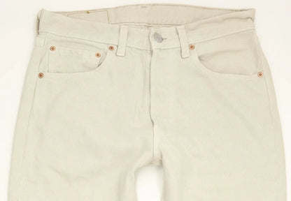 Levi's 501 MAde in USA Men Beige Straight Regular Jeans W31 L35