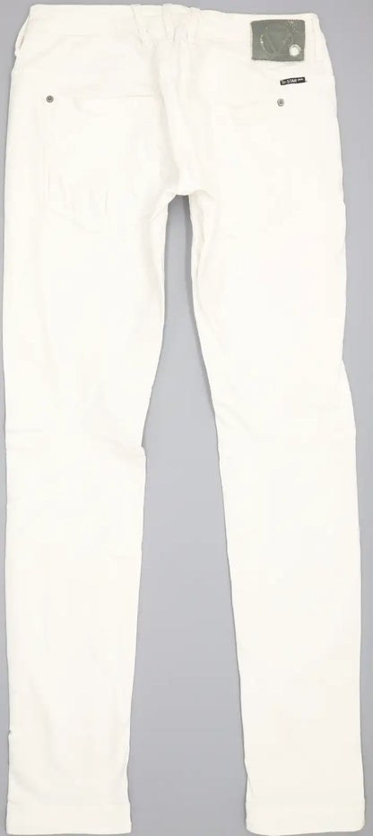G-Star MC 5620 Women White Tapered Slim Stretch Jeans W28 L33
