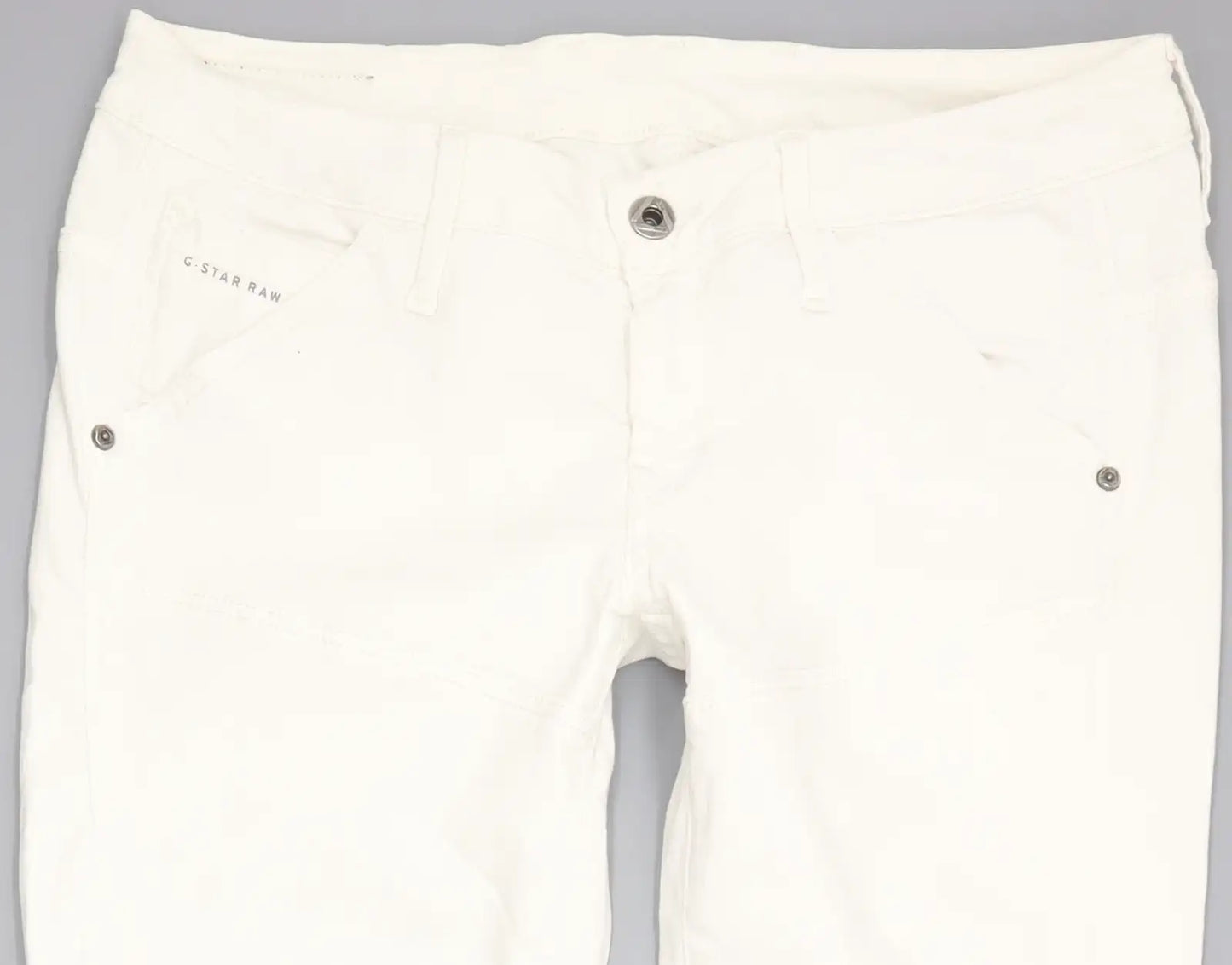 G-Star MC 5620 Women White Tapered Slim Stretch Jeans W28 L33