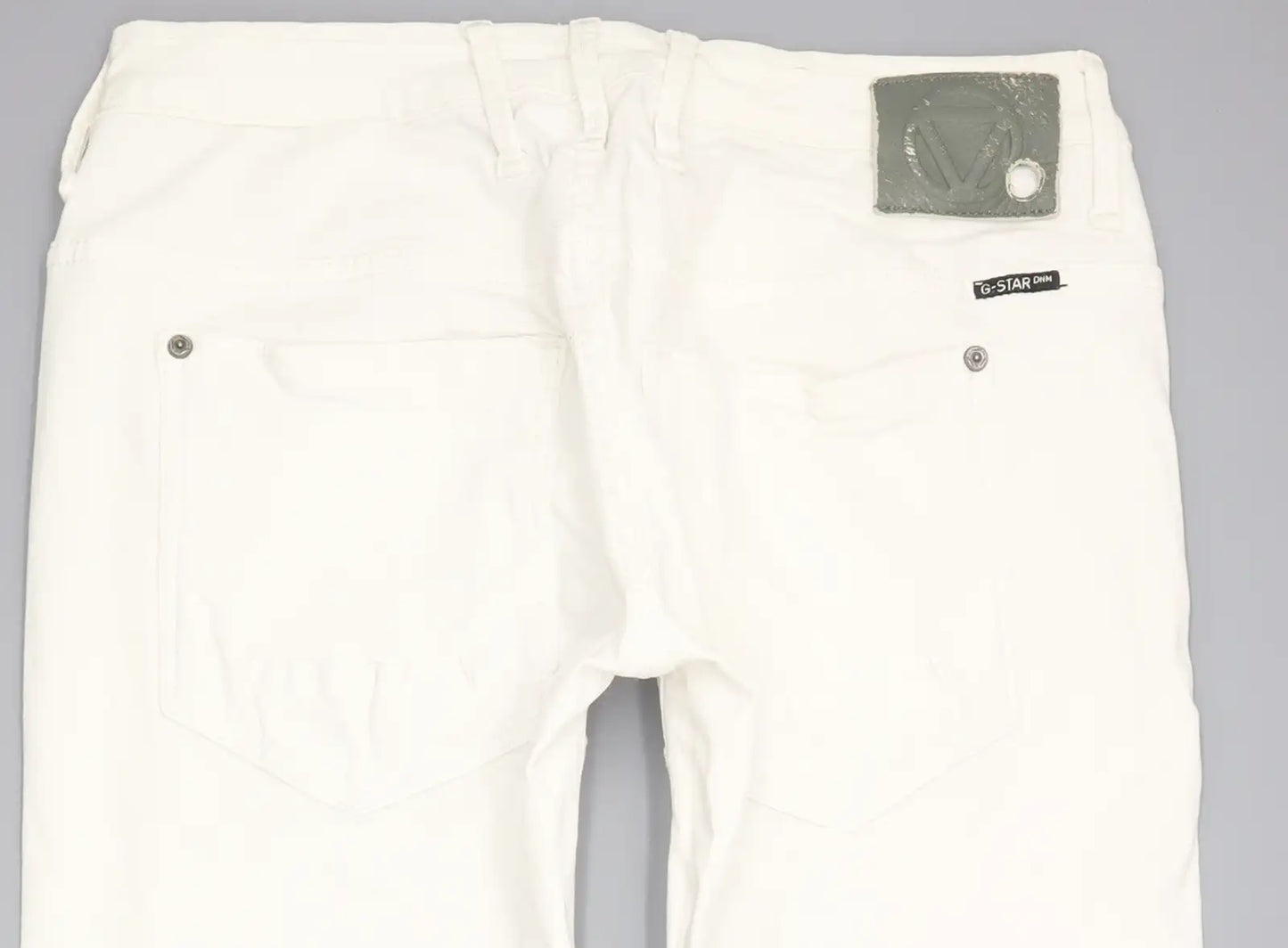 G-Star MC 5620 Women White Tapered Slim Stretch Jeans W28 L33