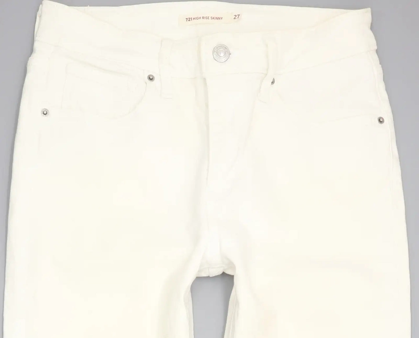 Levi's 721 High Rise Women Beige Skinny Slim Stretch Jeans W27 L30