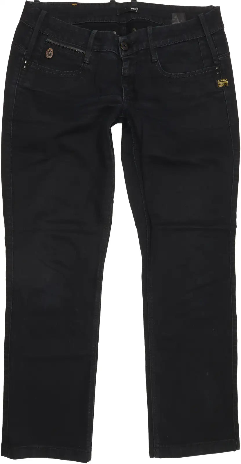 G-Star Brooke Women Navy Straight Regular Stretch Jeans W32 L28