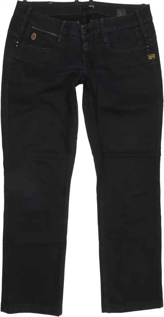 G-Star Brooke Women Navy Straight Regular Stretch Jeans W32 L28