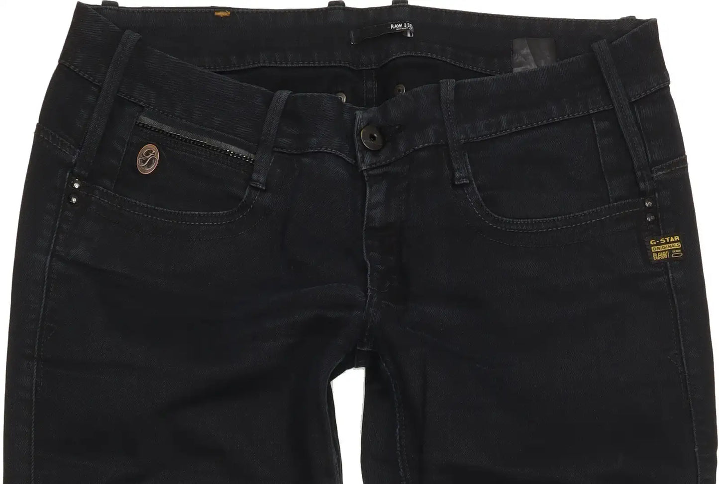 G-Star Brooke Women Navy Straight Regular Stretch Jeans W32 L28