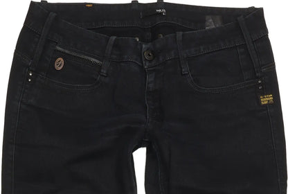 G-Star Brooke Women Navy Straight Regular Stretch Jeans W32 L28