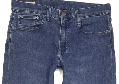 Levi's 502 Men Blue Tapered Regular Stretch Jeans W32 L32