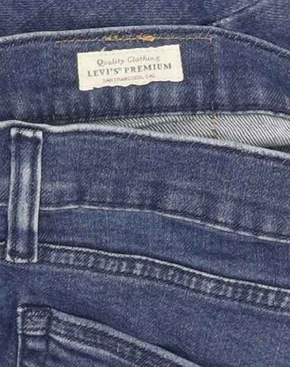 Levi's 502 Men Blue Tapered Regular Stretch Jeans W32 L32