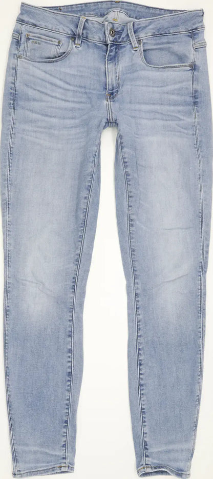 G-Star 3301 Mid Women Blue Skinny Slim Stretch Jeans W31 L29