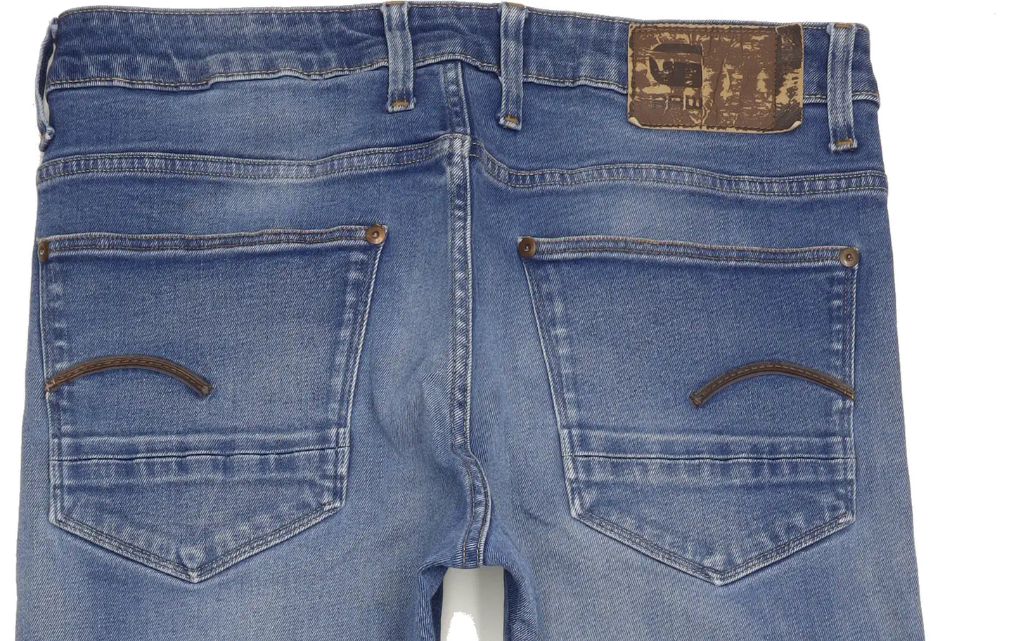 G-Star Revend Men Blue Straight Regular Stretch Jeans W34 L30