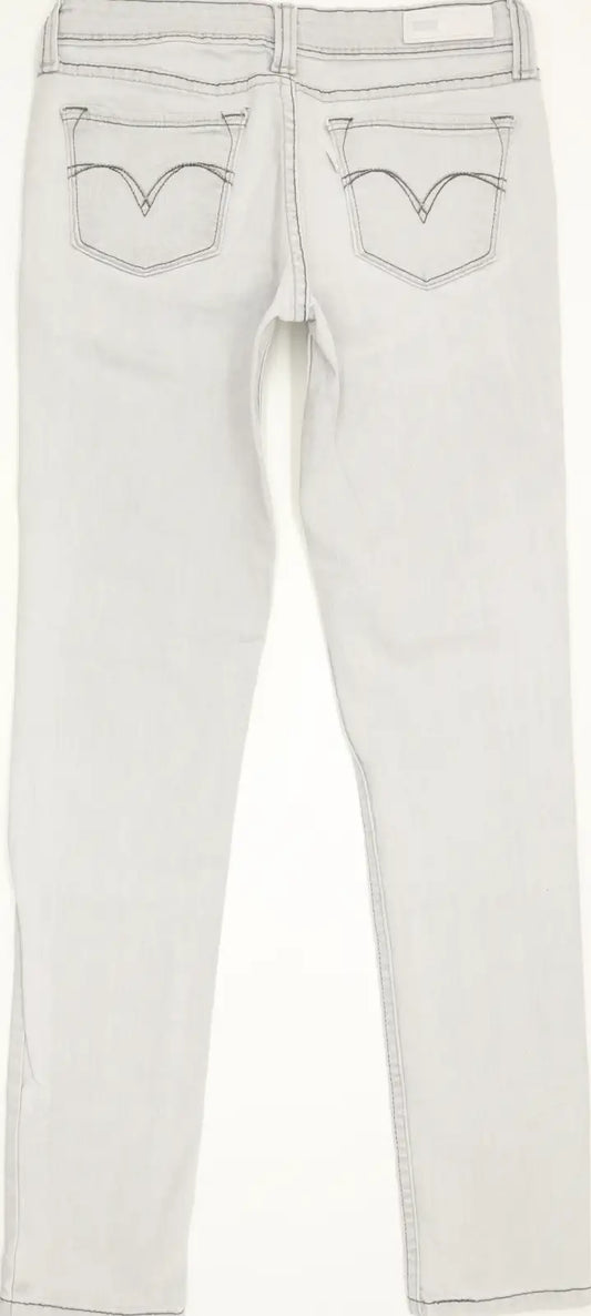 Levi's Demi Curve Women Grey Skinny Slim Stretch Jeans W27 L30