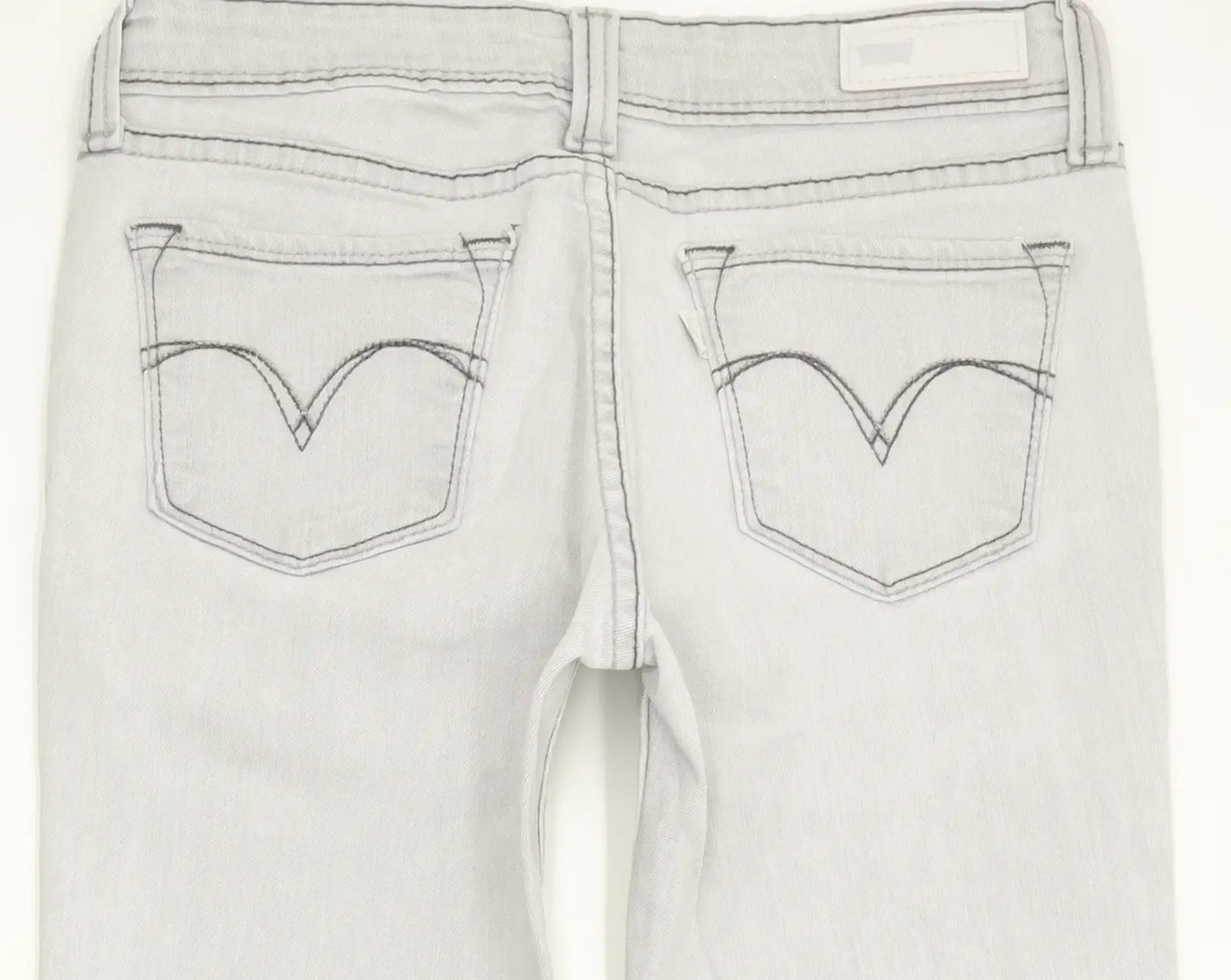 Levi's Demi Curve Women Grey Skinny Slim Stretch Jeans W27 L30