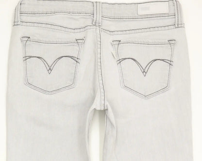 Levi's Demi Curve Women Grey Skinny Slim Stretch Jeans W27 L30