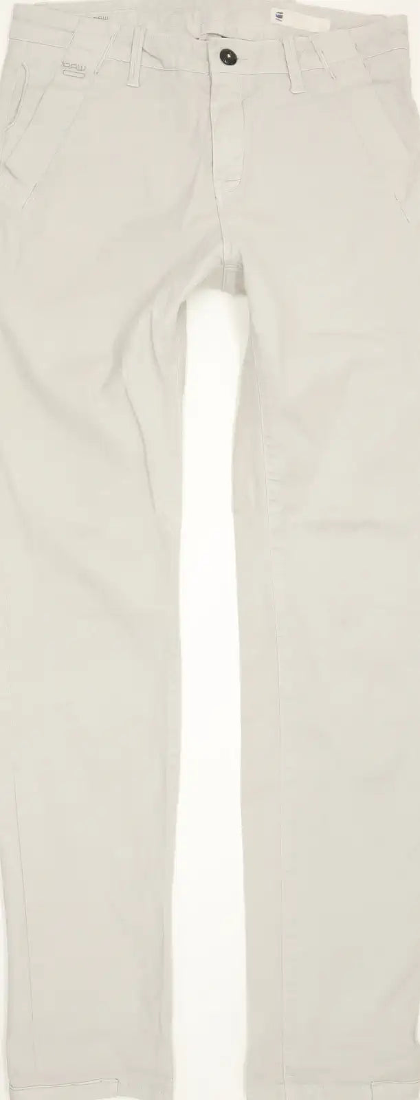 G-Star Bronson Women Grey Tapered Loose Chino Stretch Jeans W25 L32