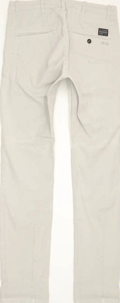 G-Star Bronson Women Grey Tapered Loose Chino Stretch Jeans W25 L32