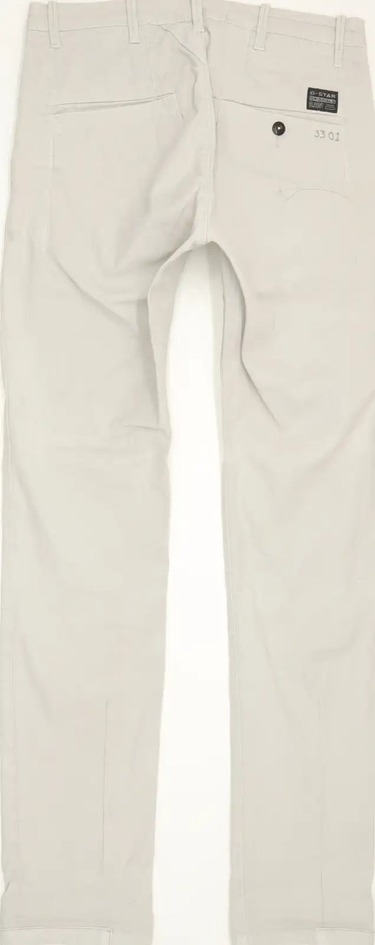 G-Star Bronson Women Grey Tapered Loose Chino Stretch Jeans W25 L32