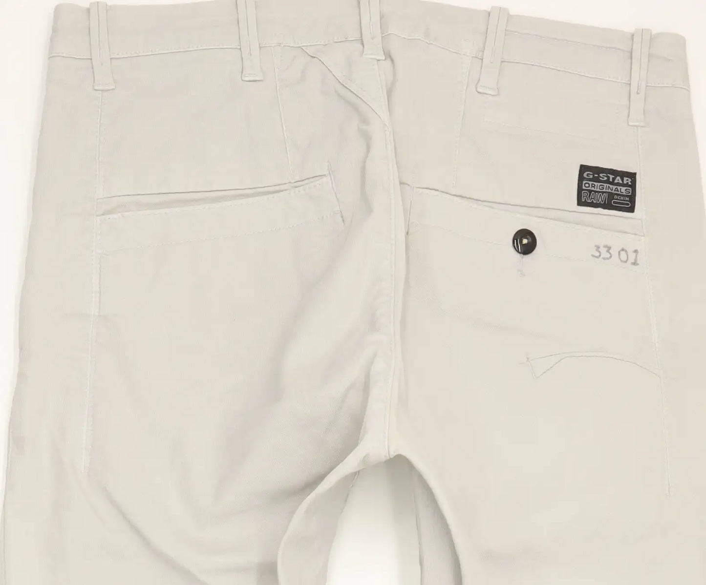 G-Star Bronson Women Grey Tapered Loose Chino Stretch Jeans W25 L32