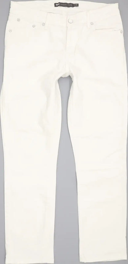 Levi's Demmi Curve Women White Straight Classic Stretch Jeans W29 L27