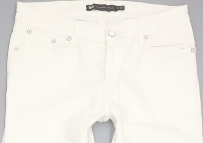Levi's Demmi Curve Women White Straight Classic Stretch Jeans W29 L27