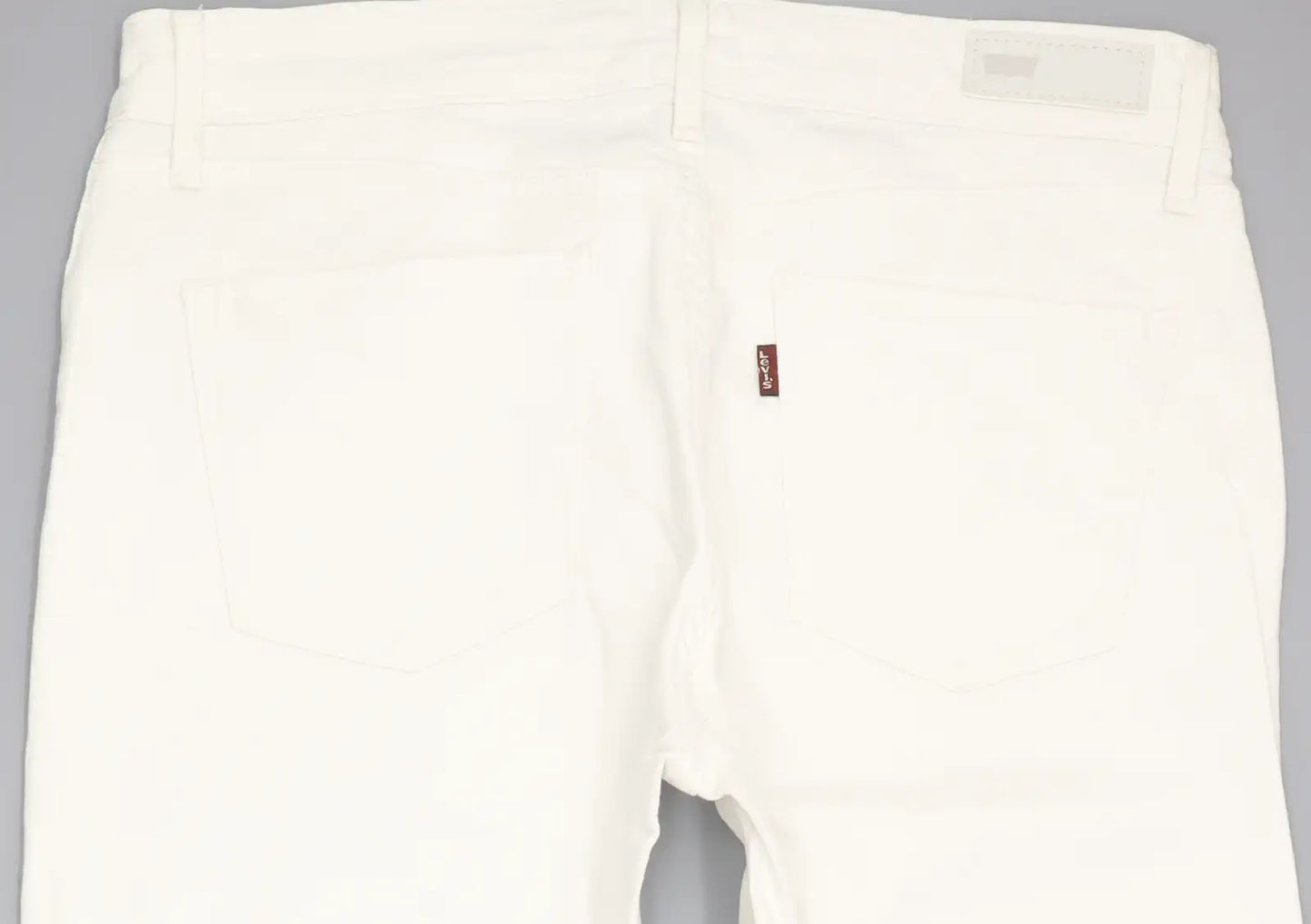 Levi's Demmi Curve Women White Straight Classic Stretch Jeans W29 L27