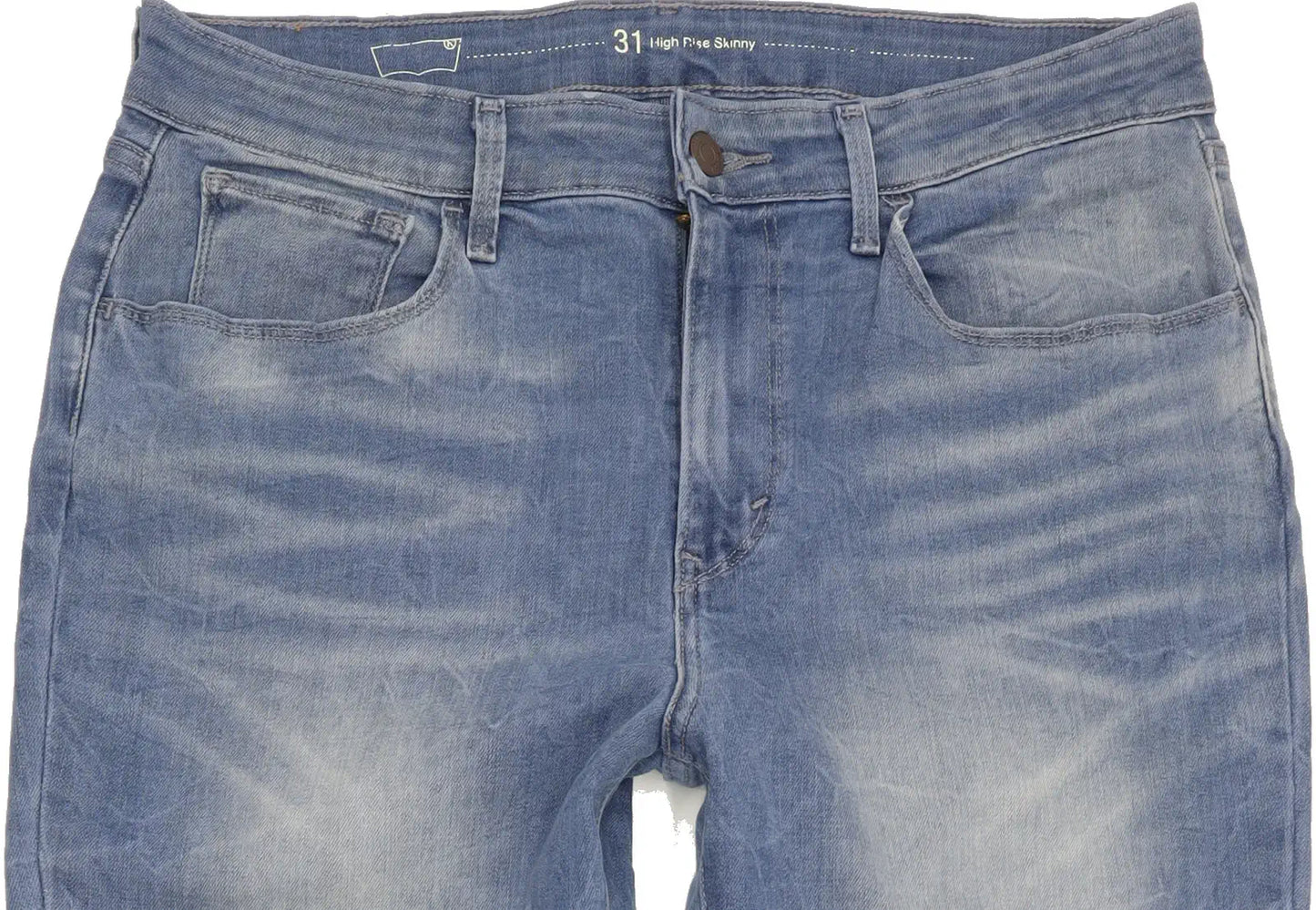 Levi's High Rise Blue Skinny Stretch Jeans High Waisted W31 L32