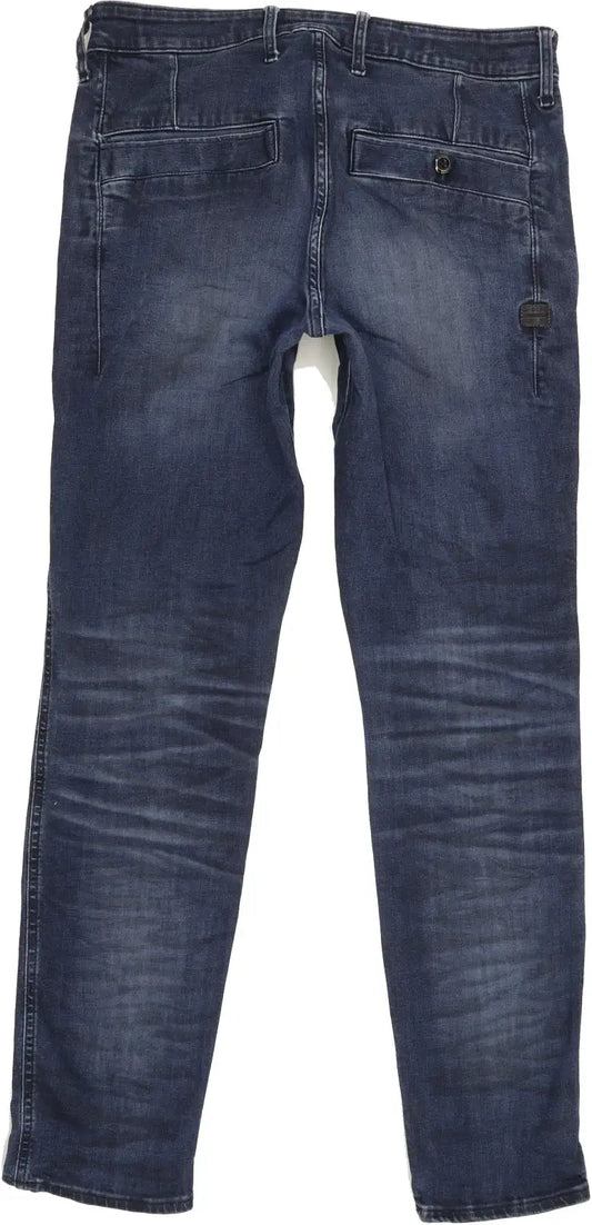 G-Star Bronson Men Blue Straight Slim Stretch Jeans W32 L32