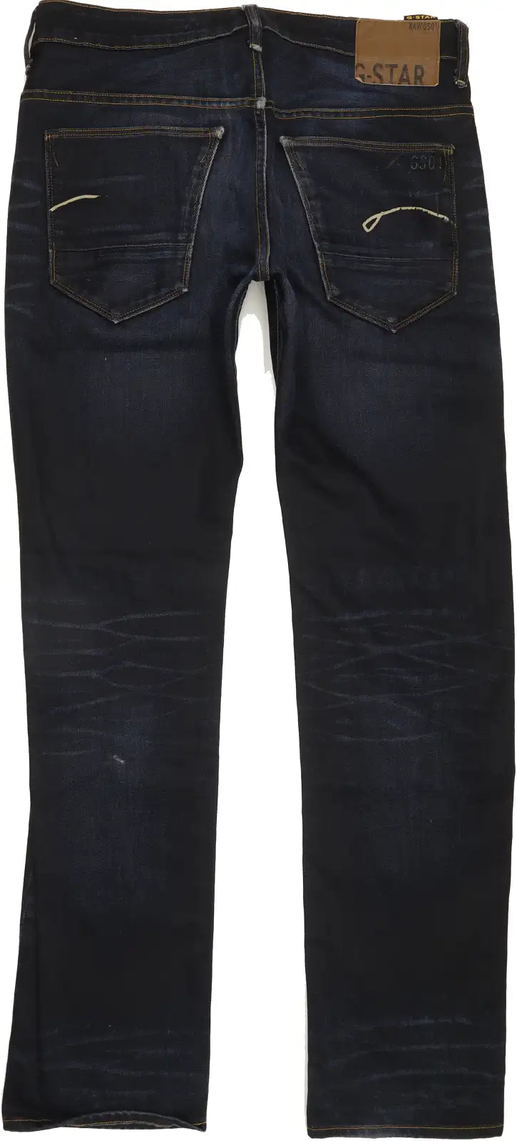 G-Star Morris Men Blue Straight Slim Jeans W32 L34