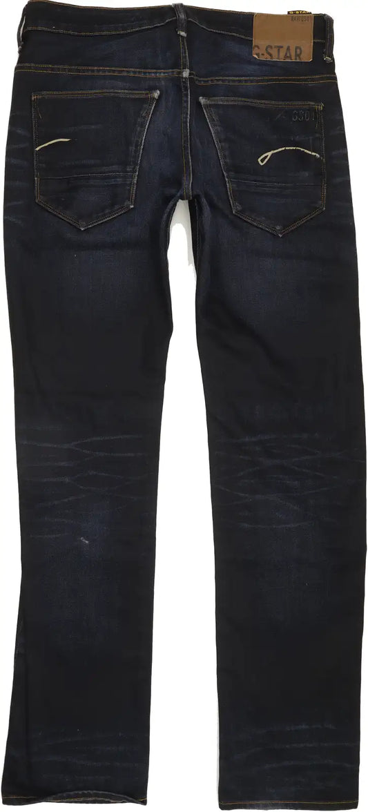 G-Star Morris Men Blue Straight Slim Jeans W32 L34