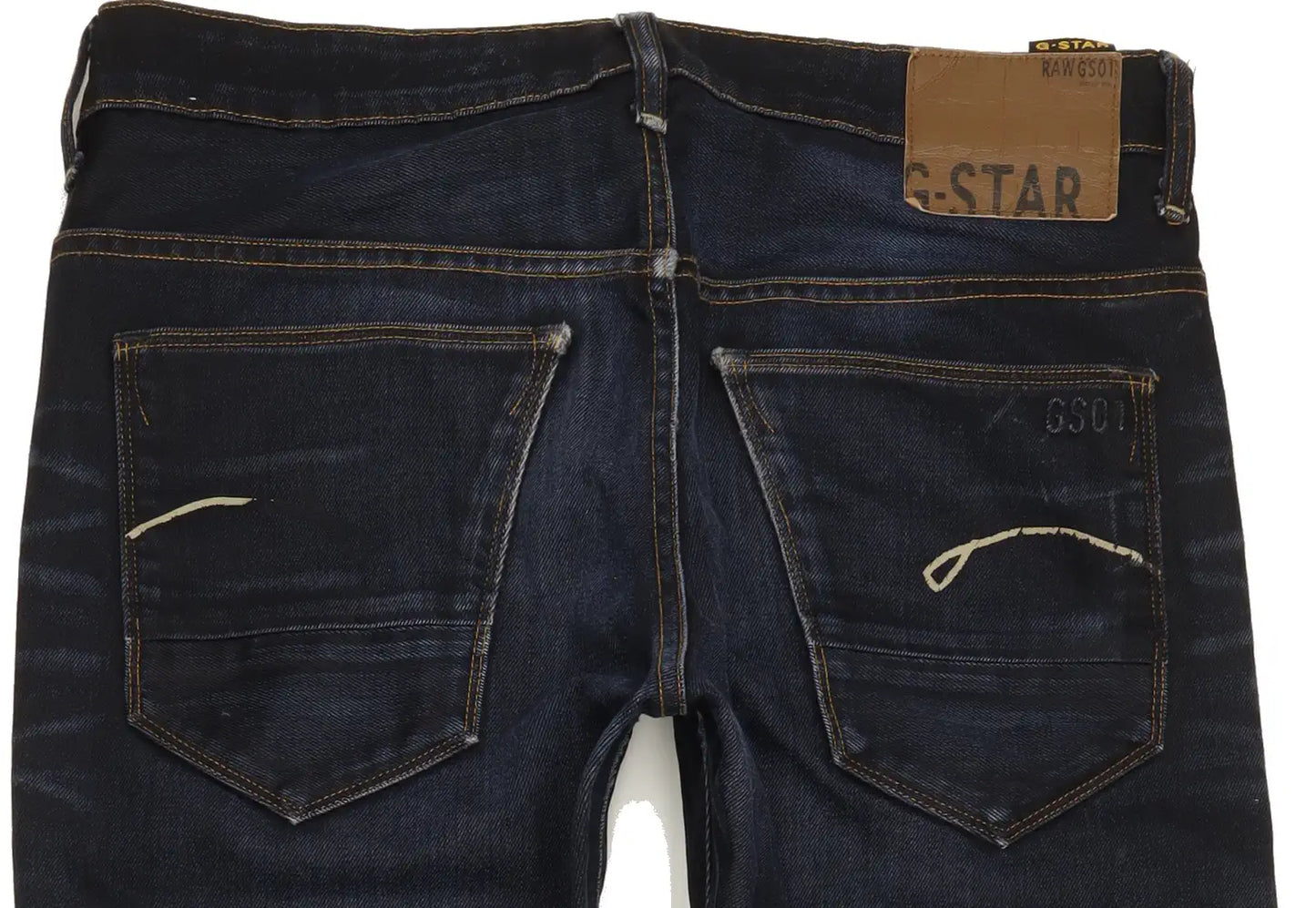 G-Star Morris Men Blue Straight Slim Jeans W32 L34