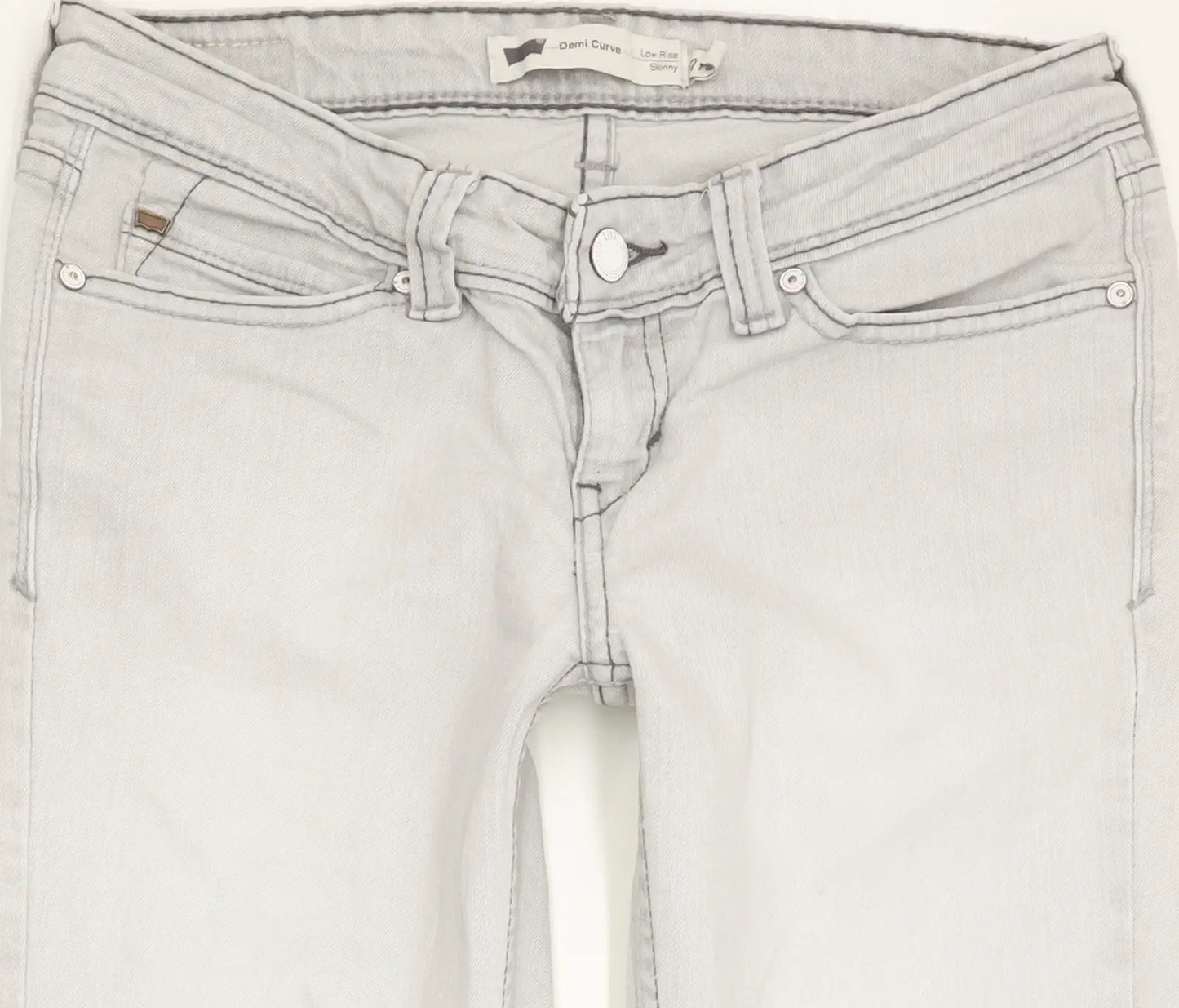 Levi's Demi Curve Women Grey Skinny Slim Stretch Jeans W27 L29