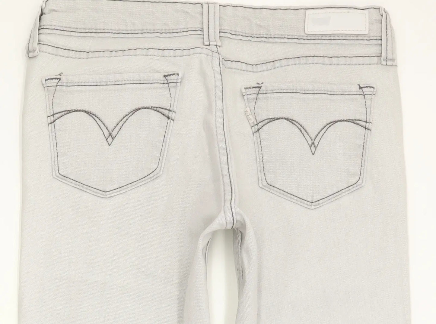 Levi's Demi Curve Women Grey Skinny Slim Stretch Jeans W27 L29